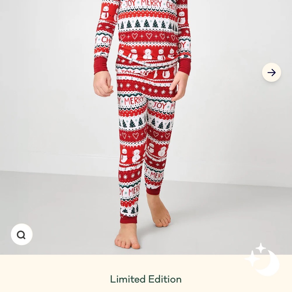 Little Sleepies Red and White Holiday Pajama Set